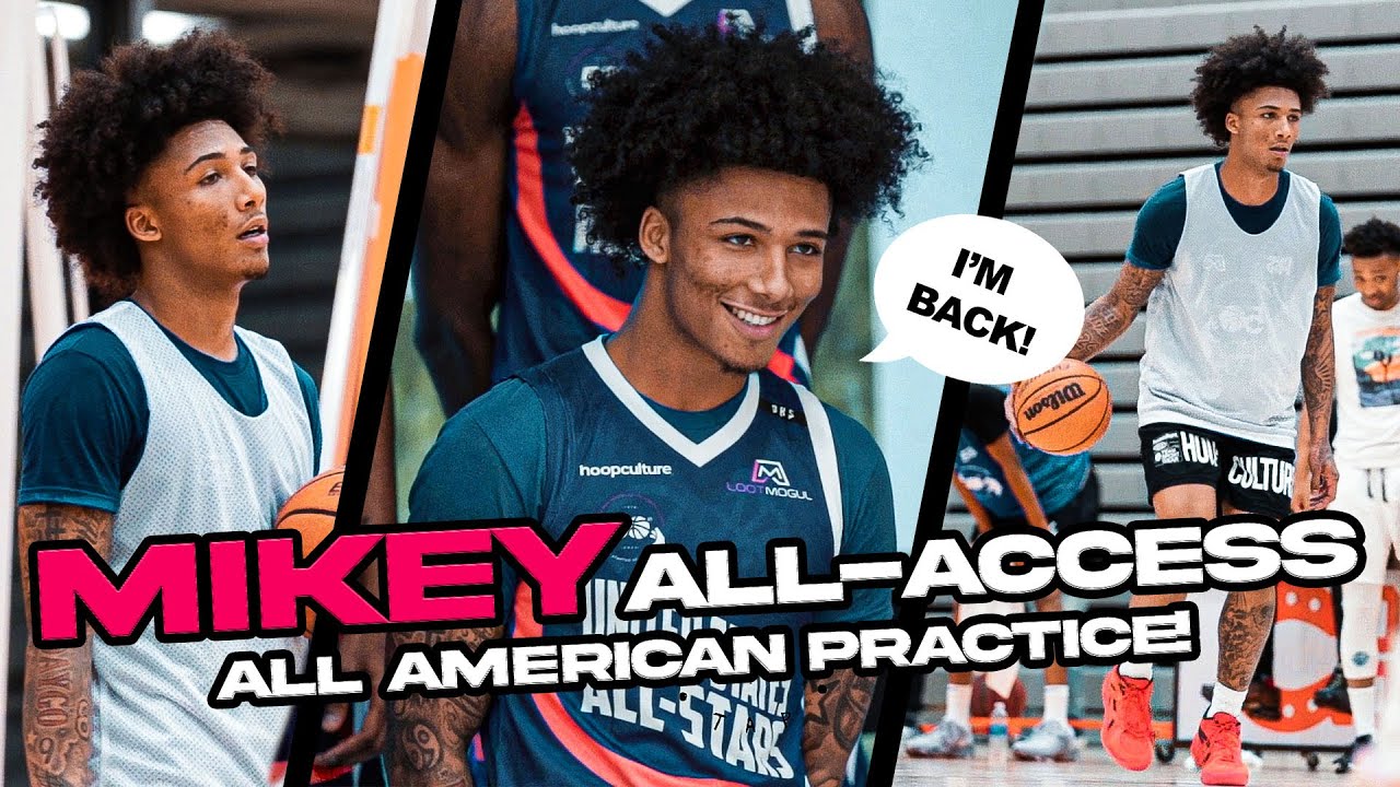 MIKEY IS BACK!! Mikey, JJ Taylor, and Trey Green show out in ALL-ACCESS All-American Practice!🍿