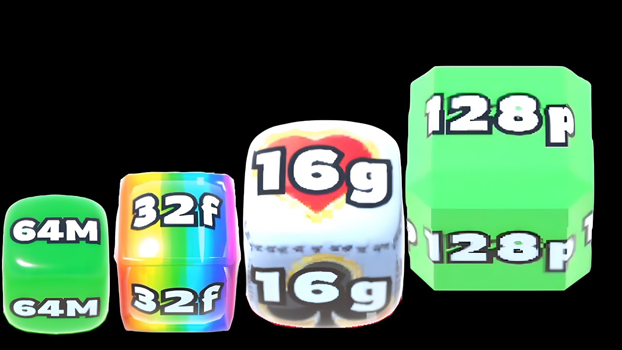 Jelly Run 2048 ULTIMATE Gameplay | 4 Shape Play Showdown! | 64M vs 32f vs 16g vs 128p Race