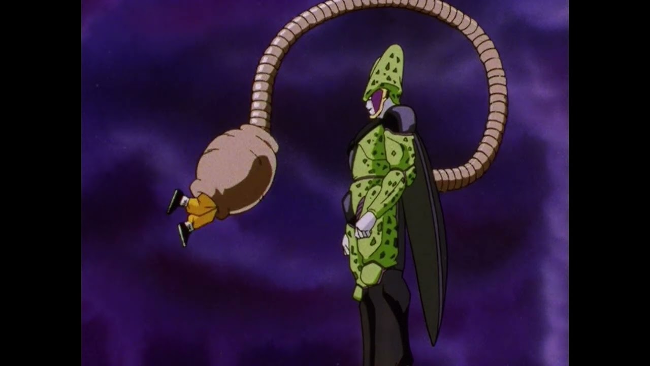 Cell Absorbs Goku