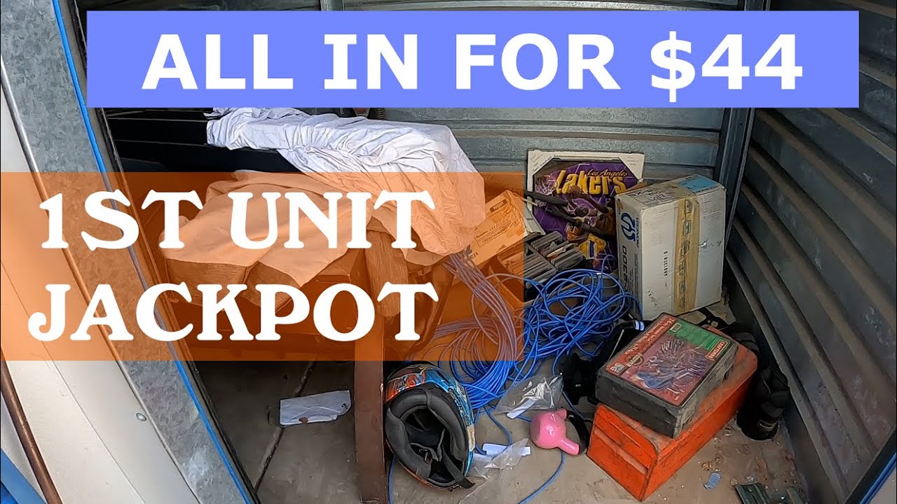 Our FIRST STORAGE UNIT AUCTION WIN & We Hit THE JACKPOT - EP93