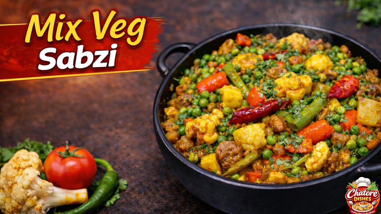 Mix Veg Recipe | Easy Mix Vegetable Sabzi Ghar Par | Healthy Indian Veg Dish