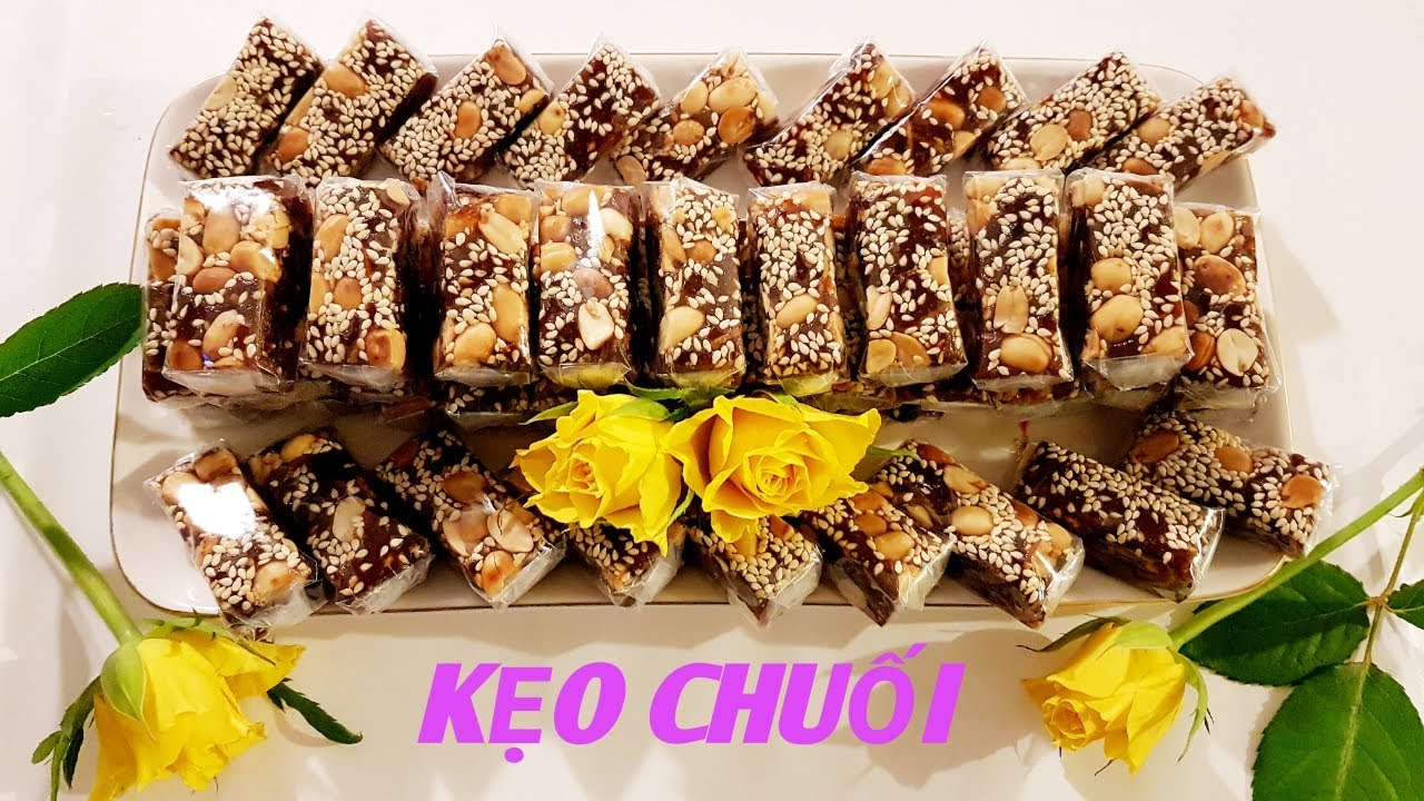 {KẸO CHUỐI} Làm kẹo chuối từ chuối khô dẻo ngọt đón tết/Nougat de banane/Banana nougat@Family-DV