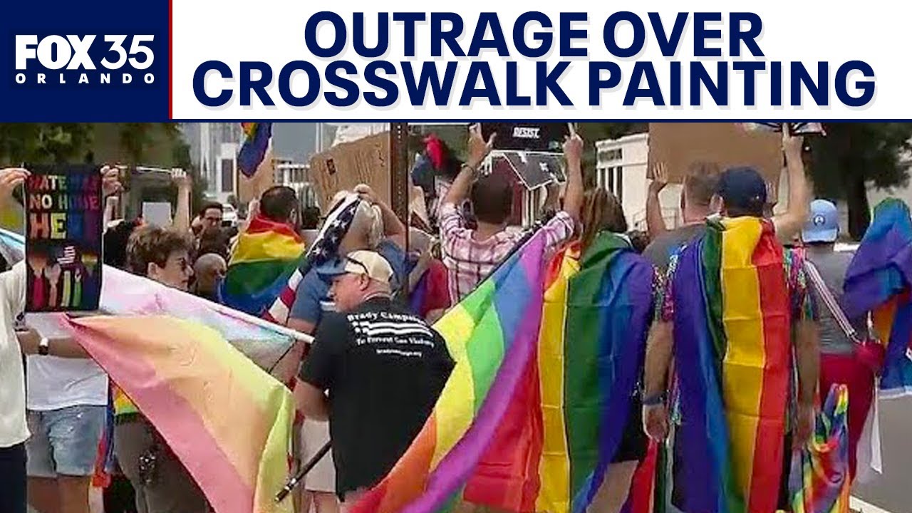 Pulse rainbow crosswalk painted over by state, sparking backlash