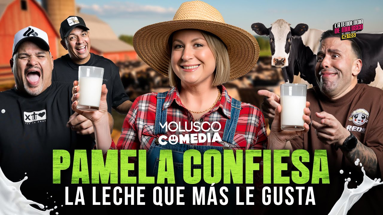 Pamela confiesa la leche que m&aacute;s le gusta / Moncho Artuaga, Potoko, Junito Perse 