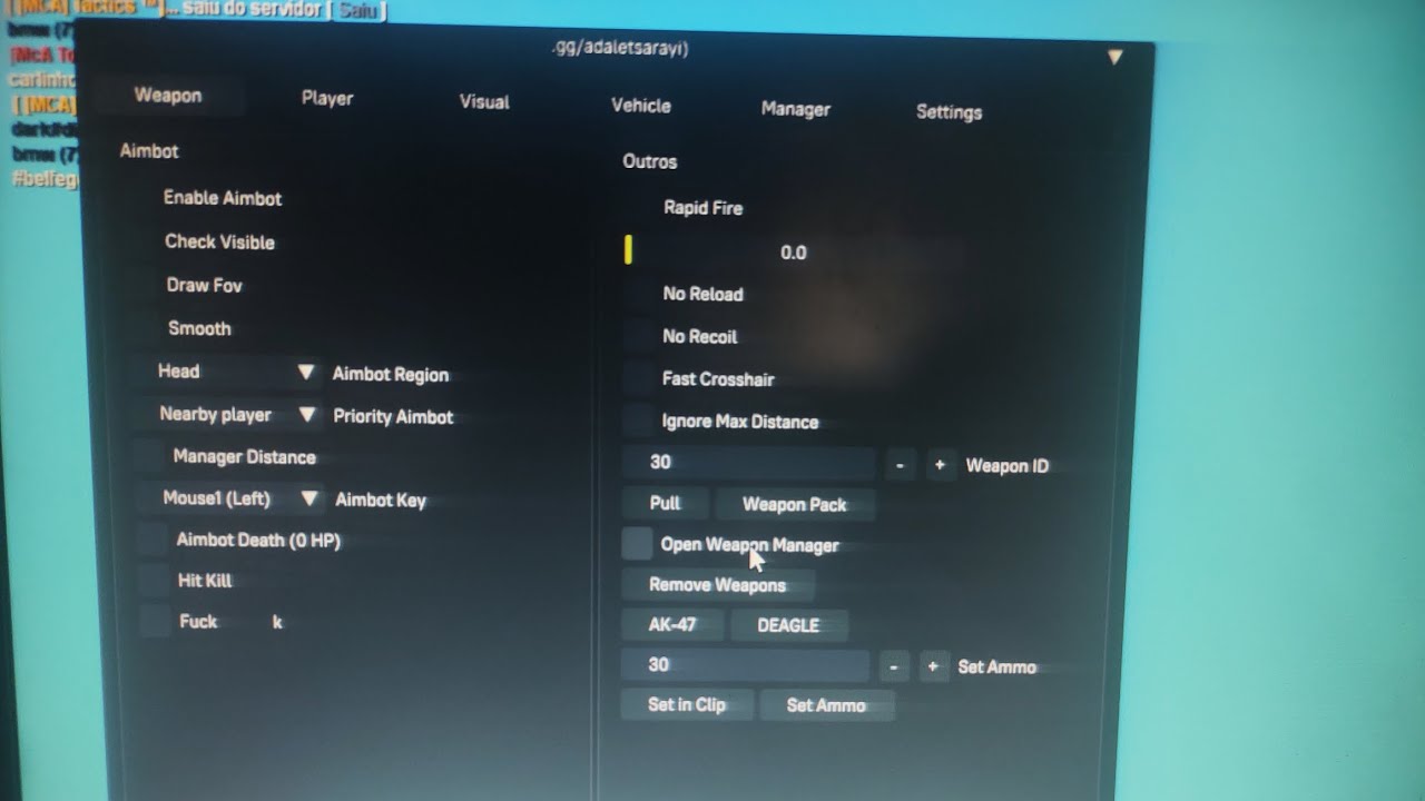 MOD MENU MTA:SA ATUALIZADO SEM BAN GLOBAL E SEM CRASH!!