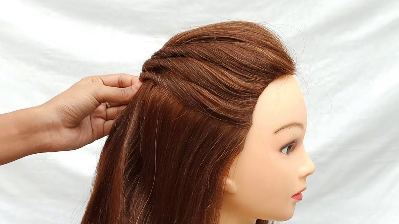 High Twisted open hair hairstyle || Messy Twisted hairstyles for long hair || #cute hairstyles