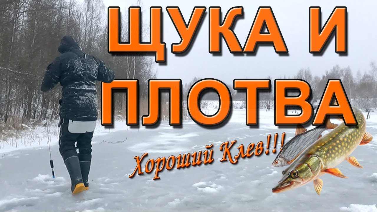 Зимняя рыбалка: Плотва на мормышку и Щука на жерлицы.