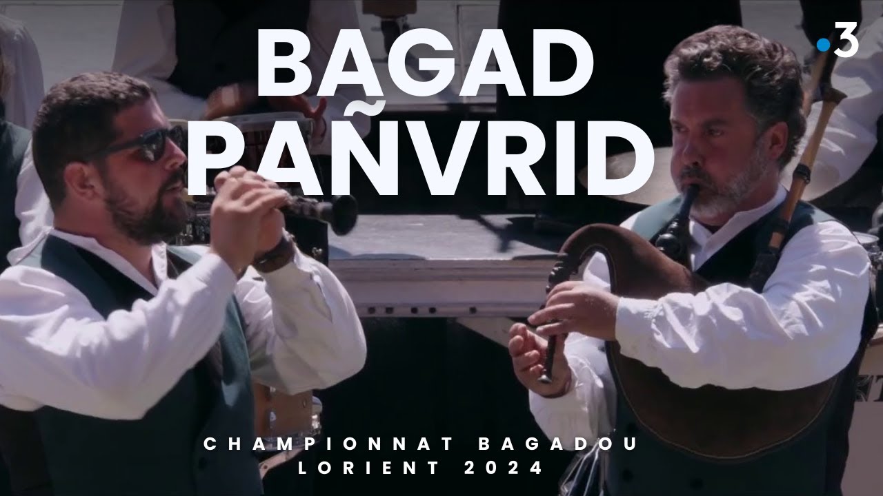 Bagad Pañvrid (Pommerit-le-Vicomte) au championnat 2024 des bagadoù de Lorient