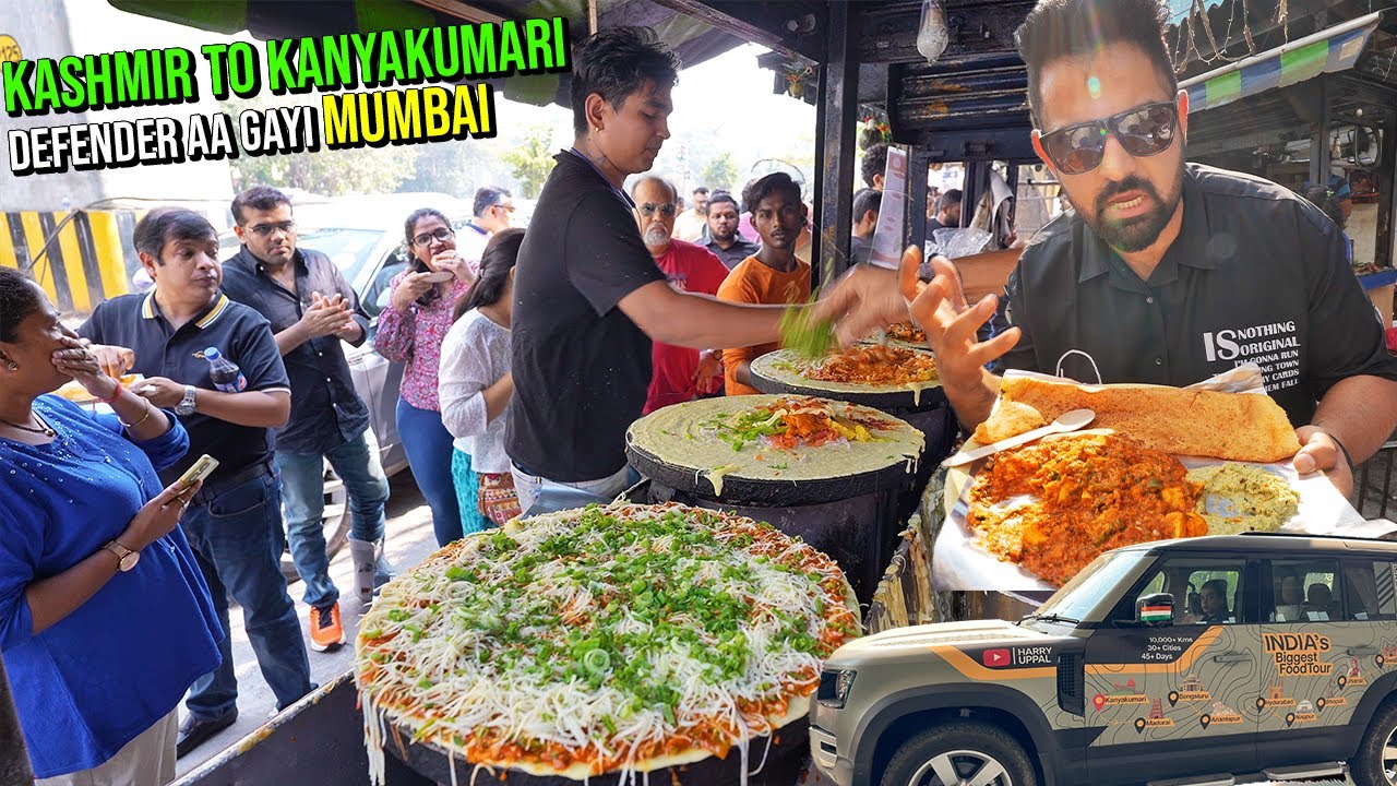 Biggest Indian Food Tour in MUMBAI Ep30 😍 Anand Stall Dosa, Amar Vadapav, Biryani, Maska Bun & more