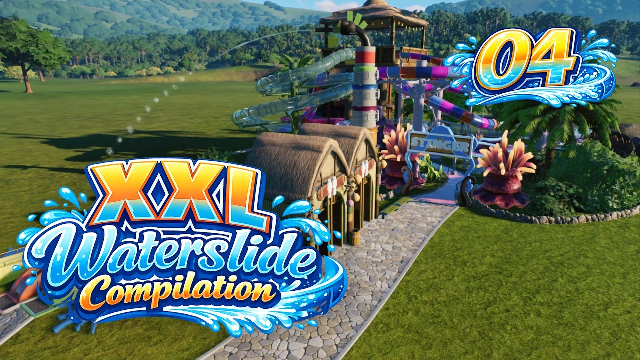 XXL Waterslide Compilation #04 | Planet Coaster 2 [POV]
