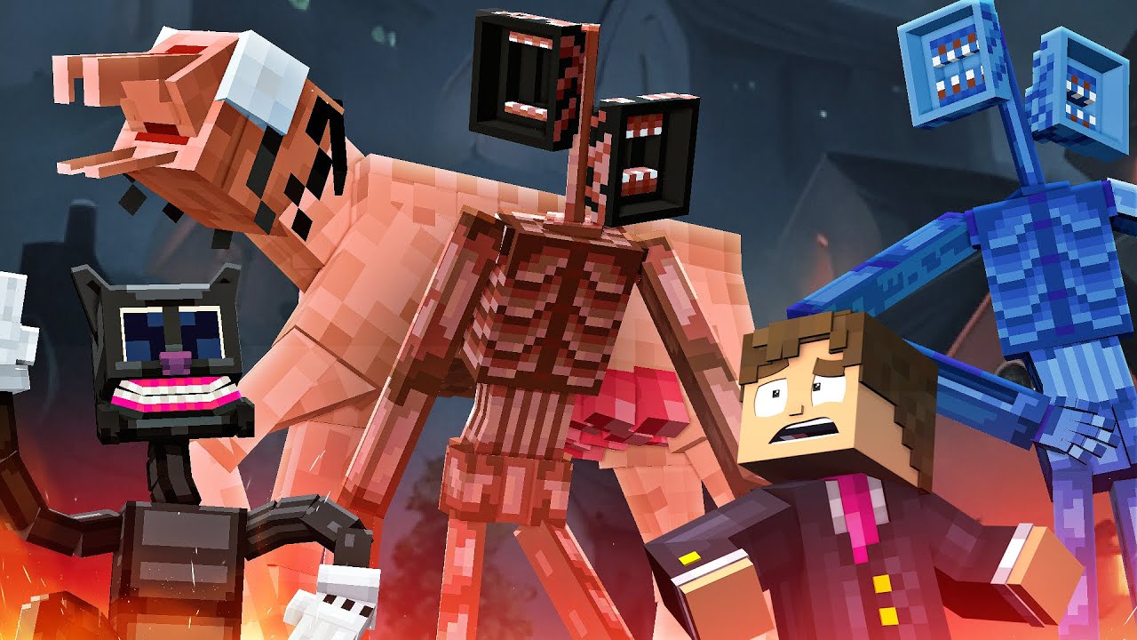 CARTOON CAT, SIREN HEAD E BIG CHARLIE NO MINECRAFT !! O FILME