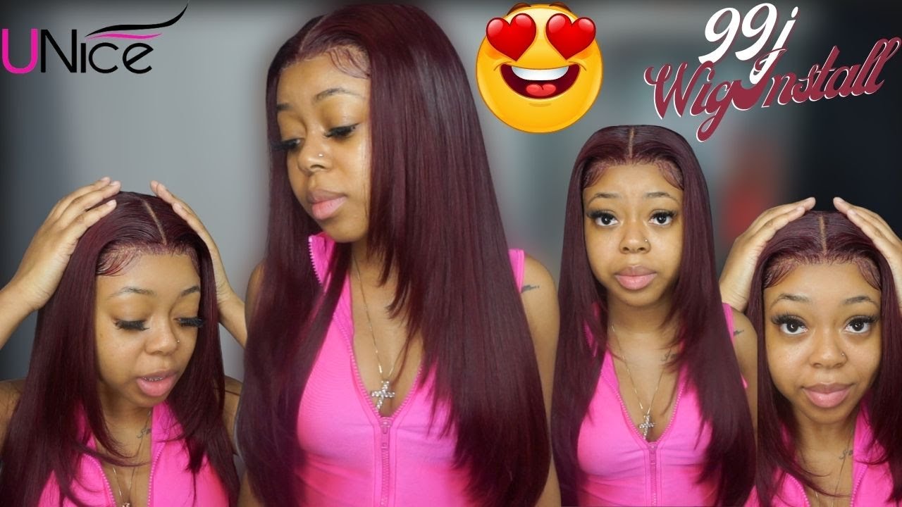 ARROGANT TAE INSPIRED 99J FRONTAL WIG (PLUCKING + LAYERING) | UNICE HAIR
