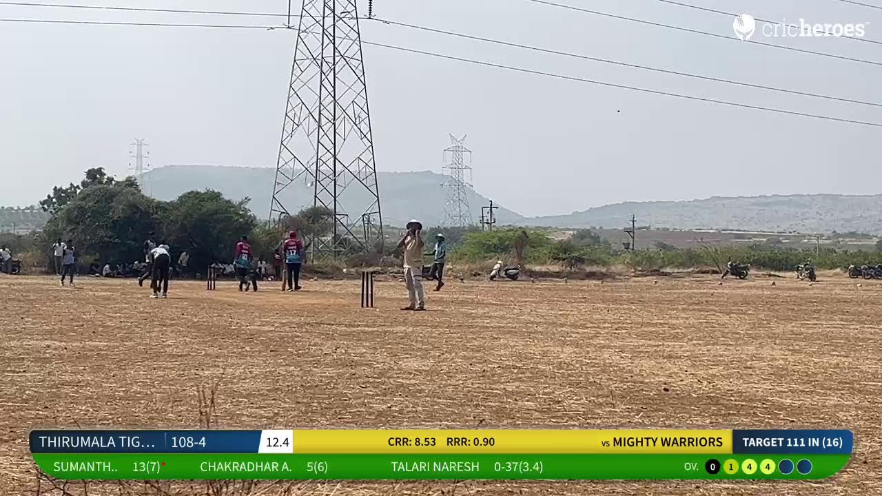 MIGHTY WARRIORS vs THIRUMALA TIGERS | TPL SEASON 6(League Matches) | Live - Tadpatri Gopal Reddy S…