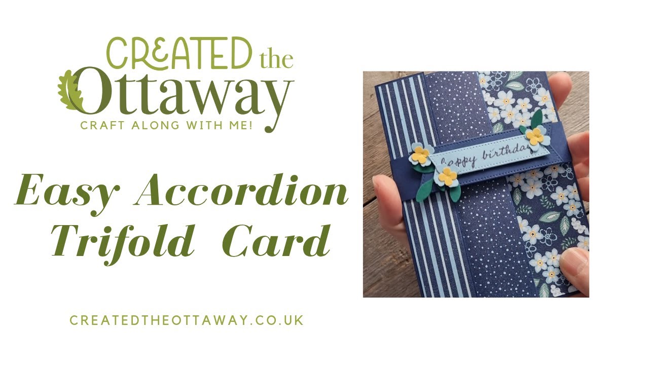 Easy Accordion Trifold Card Tutorial | WOW Fun Fold for Any Occasion@createdtheottaway