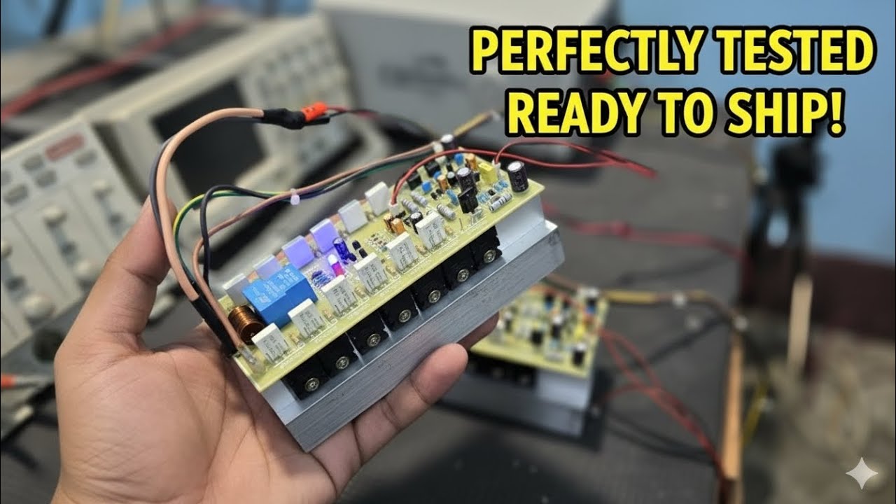 ​DIY Amplifier Circuit Full Load & Sound Test Before Shipping 