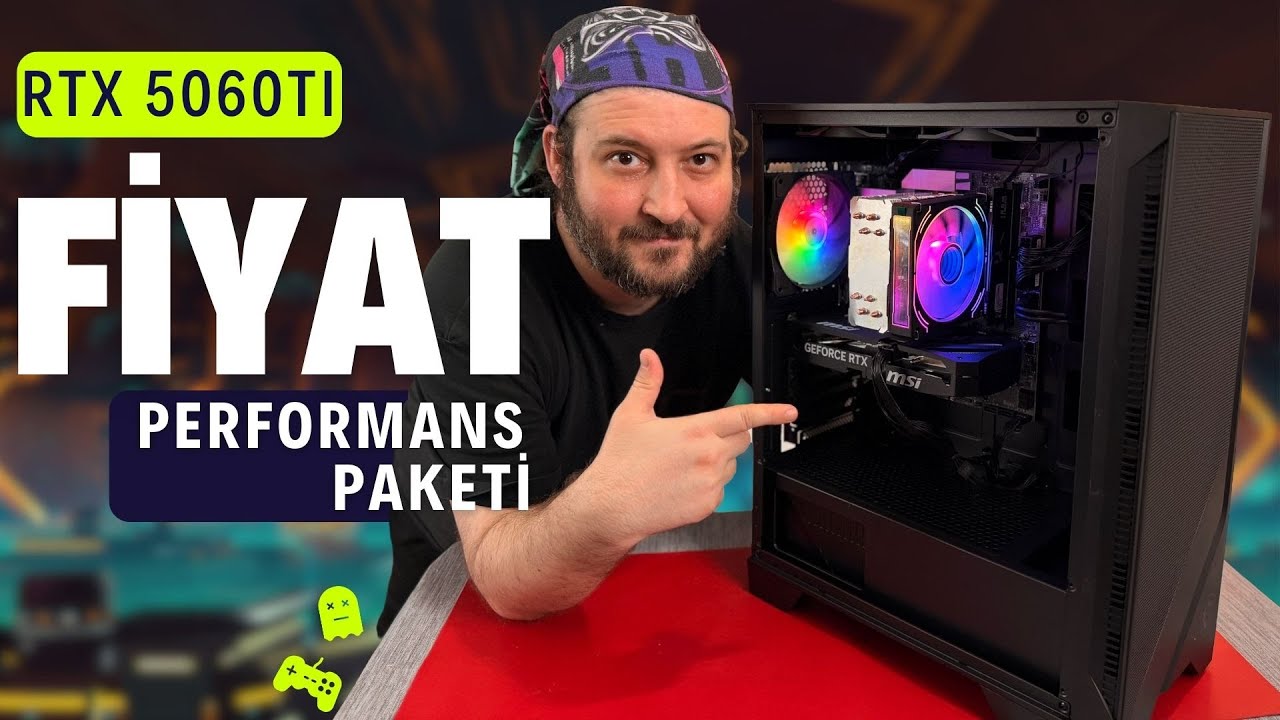 RTX 5060 Ti' LI ŞAHANE PAKET - GÜNCEL OYUNLARDA AKICI PERFORMANS