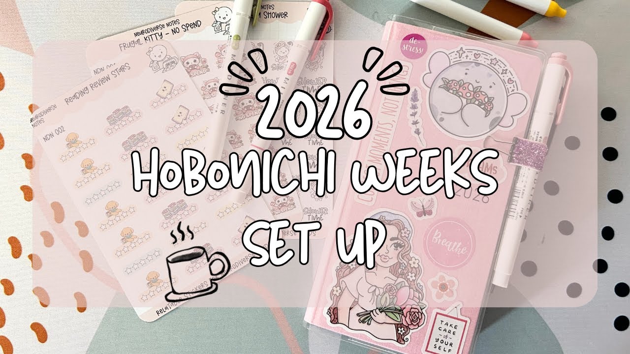 My 2026 Hobonichi Weeks Setup 🩷 | Autism & ADHD Friendly Planning That Actually Helps