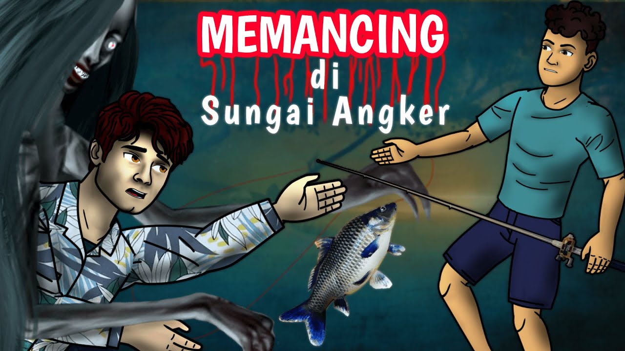 Kartun Hantu Seram Terbaru | Memancing di Sungai Angker | Kartun horor