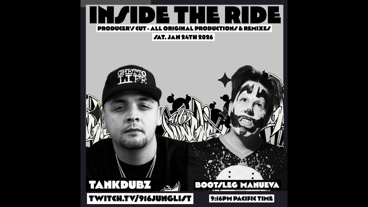 INSIDE THE RIDE - 100% ORIGINAL TUNES & REMIXES! - Line Up: TANK DUBZ | BOOTSLEG MANUEVA