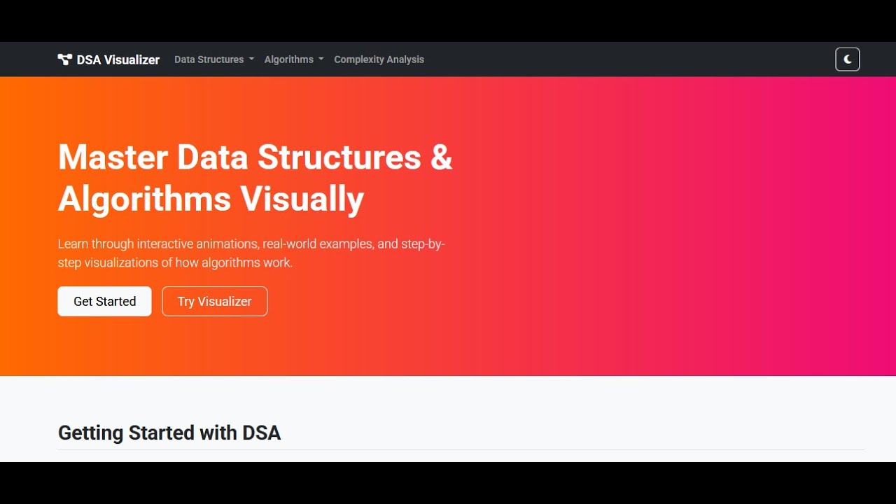 🎓 Master Data Structures and Algorithms Visually | The Ultimate DSA Guide with Animations & Code