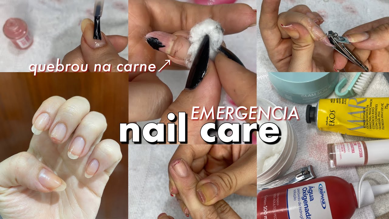 NAIL CARE DE EMERG&Ecirc;NCIA| Rotina de cuidados das unhas🥵💅🏻