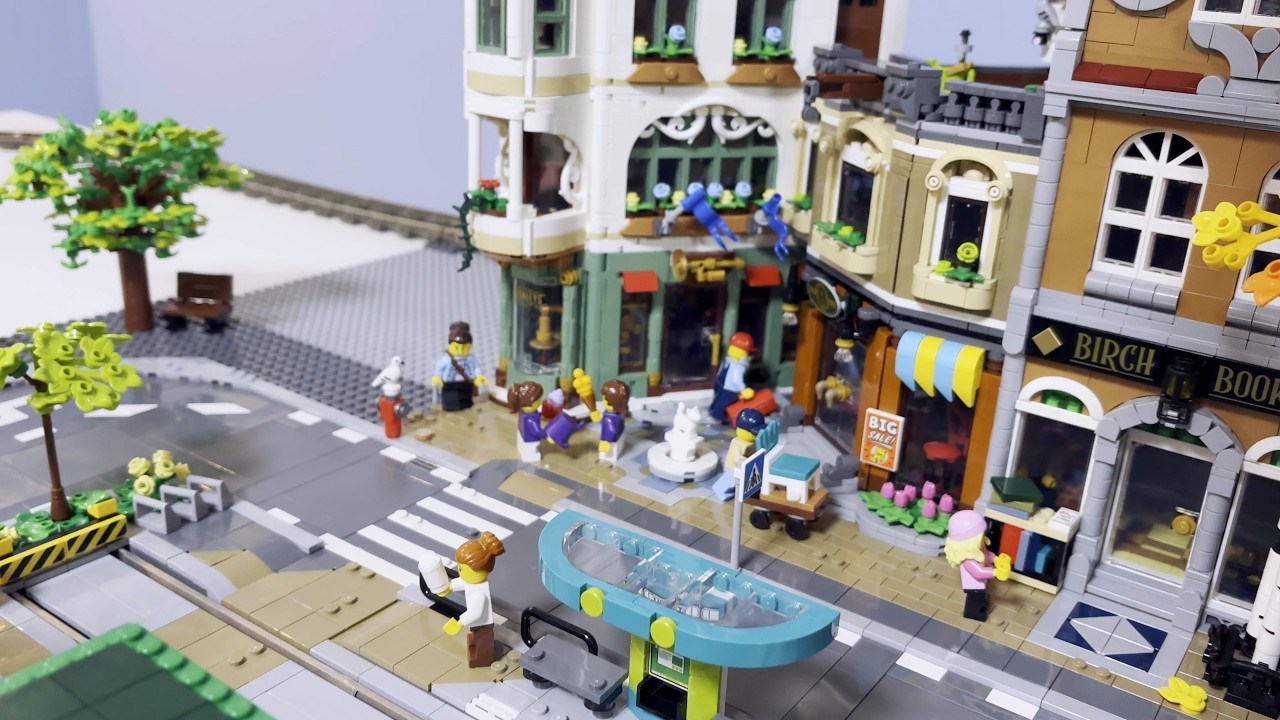 Bau meiner Legostadt | Folge 52 - Einkaufsstraße am Bahnhof