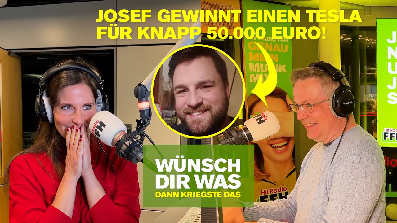 Wahnsinns-Gewinn bei FFH Wünsch dir was! Ein Tesla im Wert von 50.000