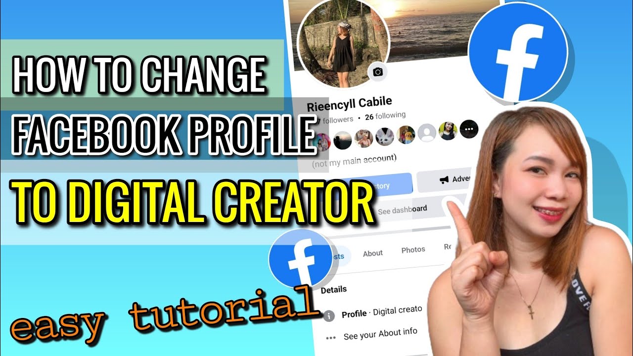 PAANO GAWING DIGITAL CREATOR ANG IYONG FACEBOOK PROFILE | Riencyll Cabile