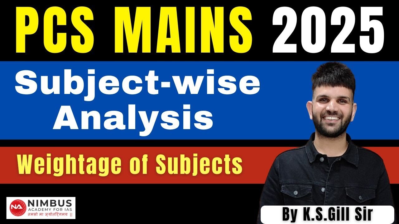 Punjab PCS Mains Exam 2025 &ndash; Subject-Wise Weightage #pcs #pcsmains #pcs2025 #mains #ppsc