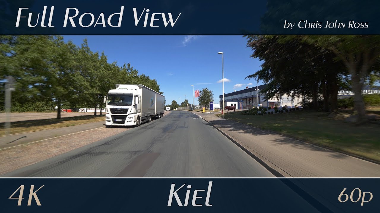 Kiel, Germany: Moorsee, Wellsee, Elmschenhagen - Edisonstraße, Wellseedamm, Ellerbeker Weg - 4K UHD