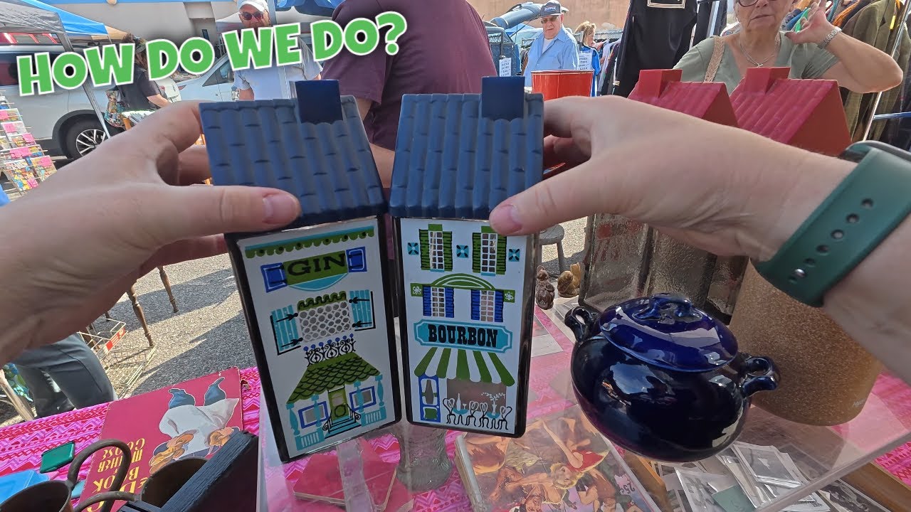 Bringing Our Estate Sale Finds Straight to the Flea Market to Sell