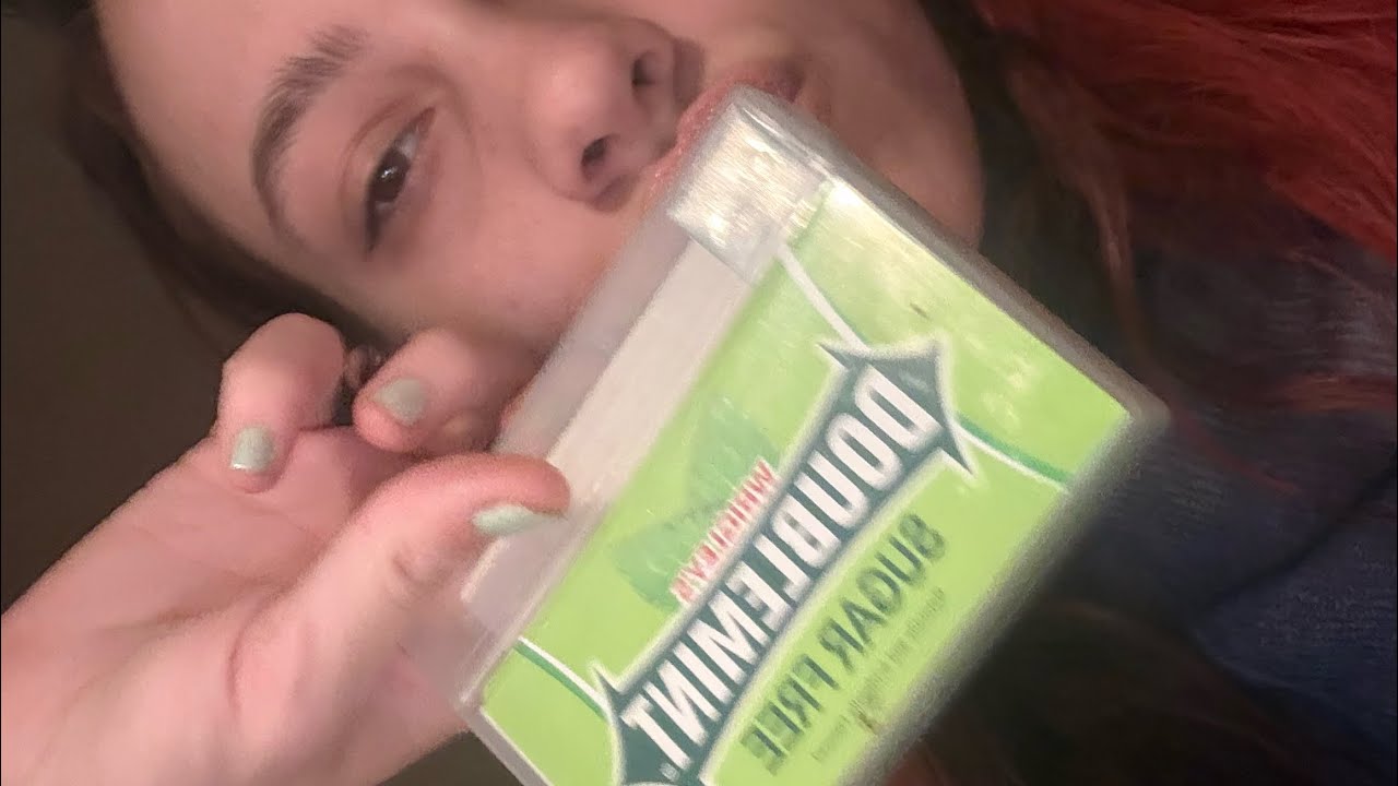 ASMR: random triggers + gum chewing 