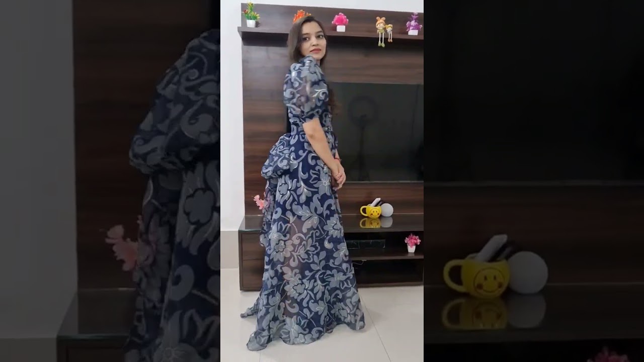 Organza Floor Length Dress.