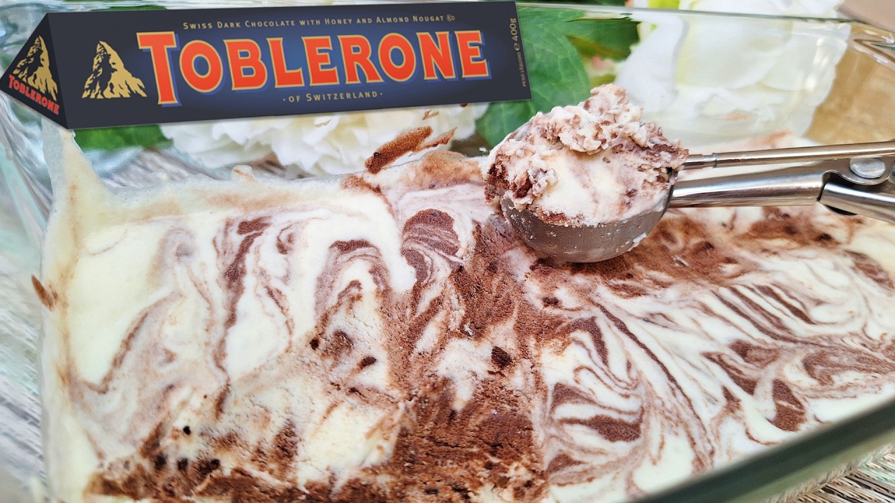 Toblerone in Ice Cream A Recipe That Will Wow Your Taste Buds! 🍫❄️