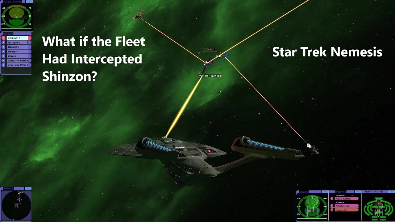 Star Trek Nemesis Battle | What if the fleet had intercepted Shinzon? | Bridge Commander Battle |