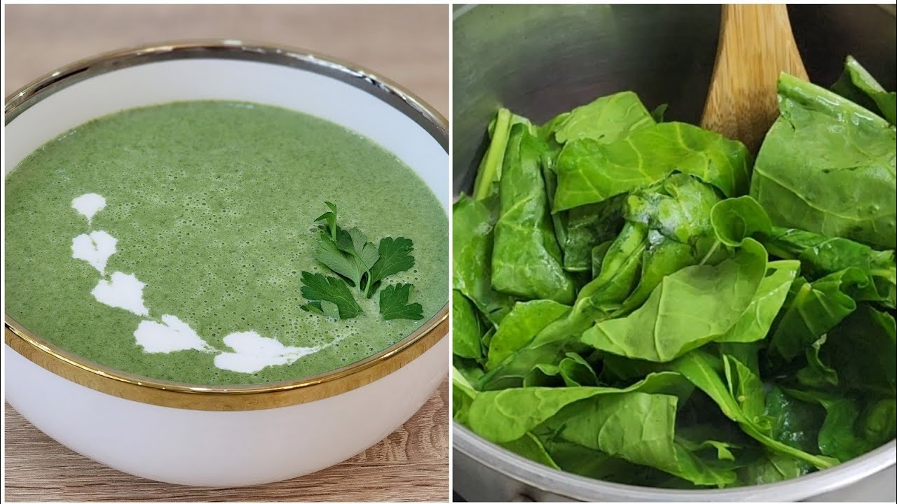 حساء السلق مغذي و بنين بزااف🥬🍵 soupe épinards