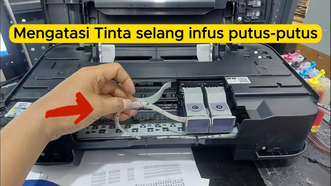 Cara Mengatasi Tinta Selang Infus Putus-Putus atau Macet pada Canon iP2770, MP237, MP258, MP87 dll..
