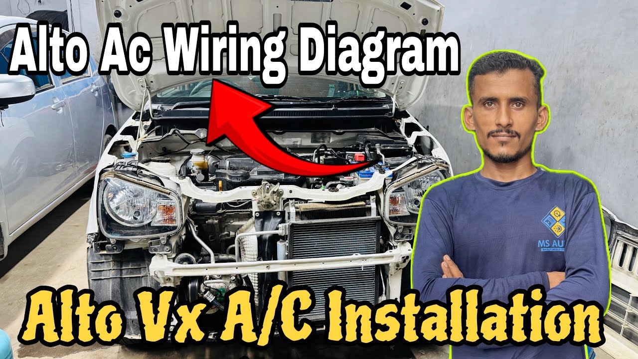 Alto Vx A/C Installation| Suzuki Alto AC fitting| Suzuki Alto AC installation|Alto Ac Wiring Diagram