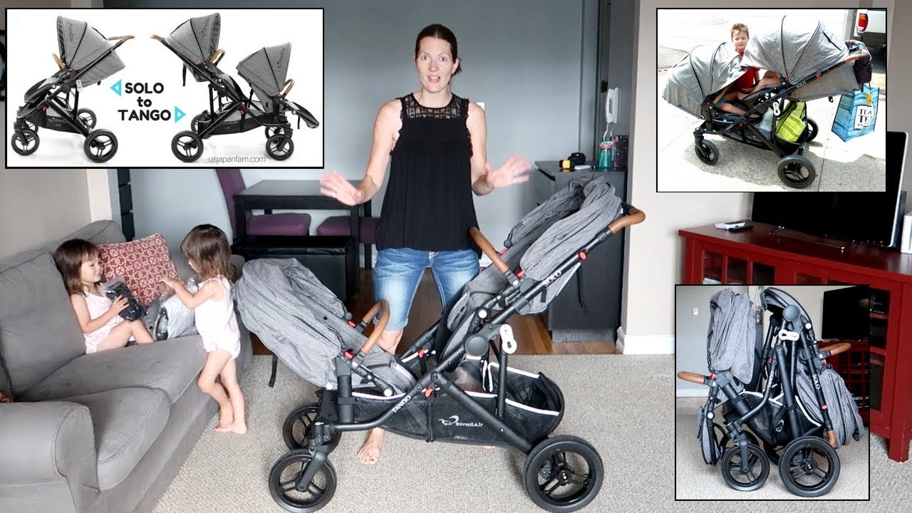 StrollAir Solo to Tango Double Stroller Demo & Review