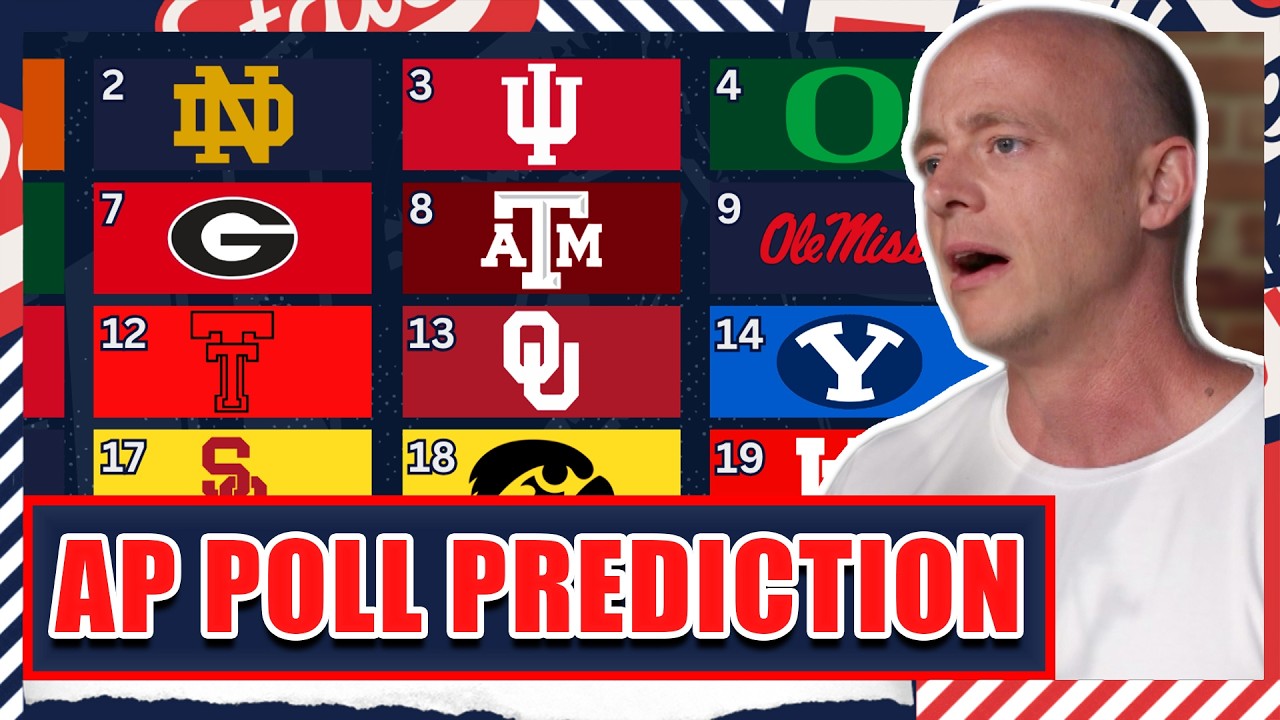 Preseason AP Poll Rankings...Top 25 Prediction - Josh Pate's College Football Show