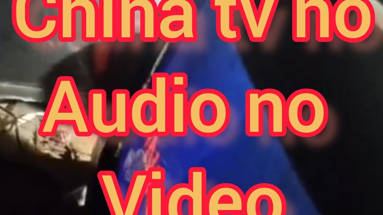 china crt tv no audio no video / colour tv no video no audio problem