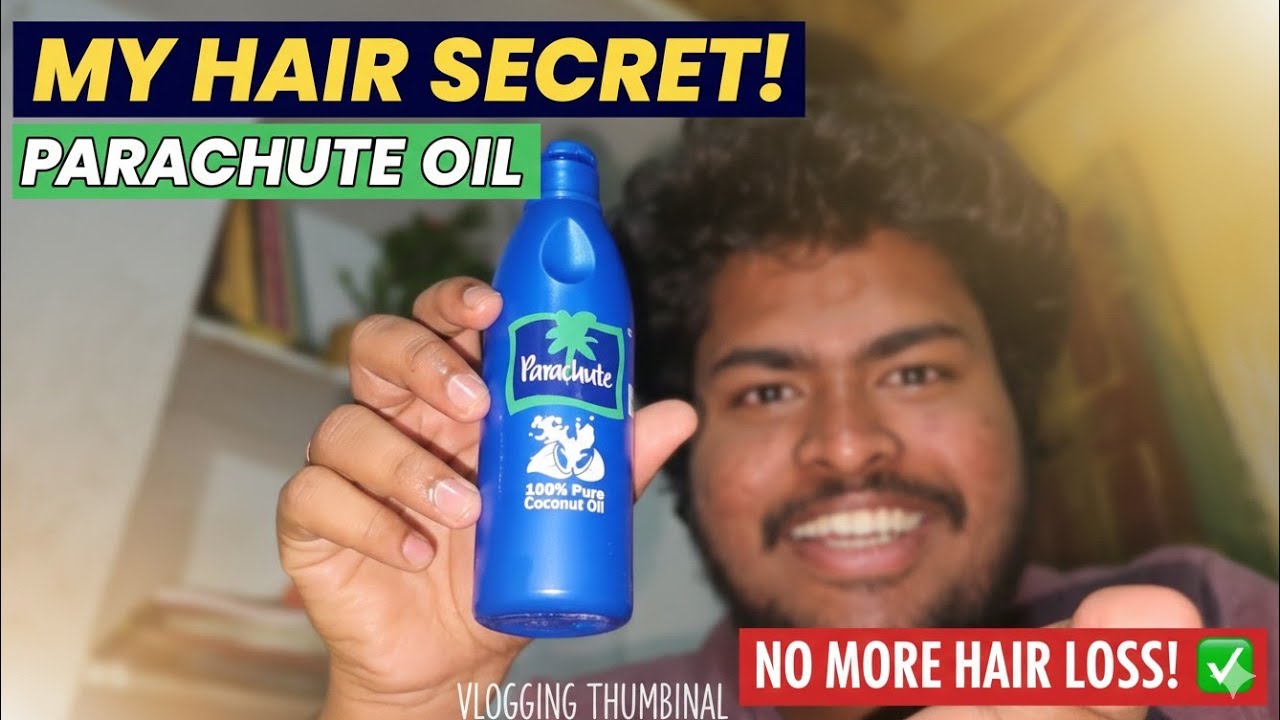 How to parachute coconut oil for hair in Telugu |😱🤯vlog life of Nithish #parachute #coconut oil#Hair