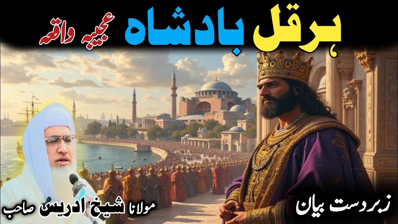 Pashto bayan/. Molana idress sab/ Islamic video/ Islamic story/ ہرقل بادشاہ عجیبہ واقعہ