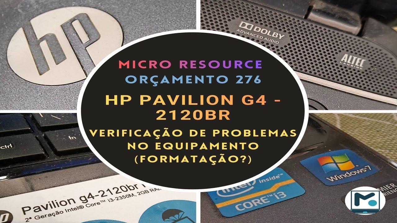 HP Pavilion G4-2120br - Manutenção completa da MoBo 🎖️🤗 Vídeo 3