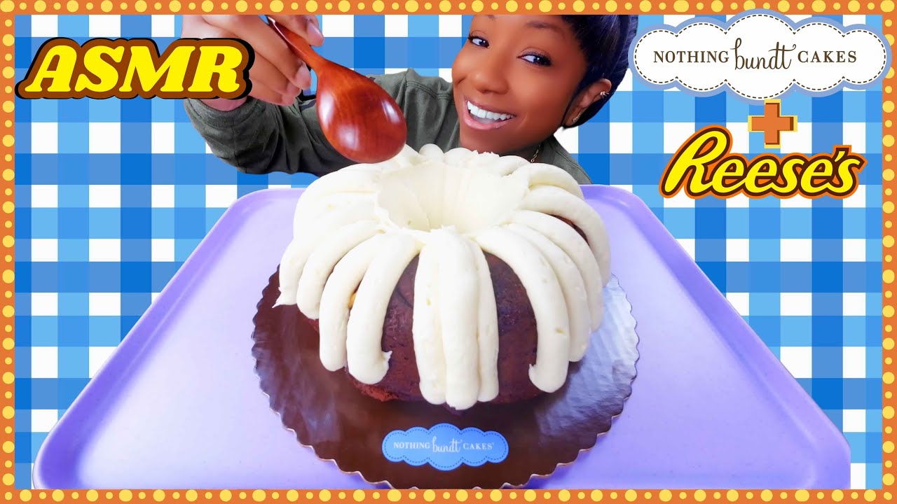 *No Talking* ASMR | REESES CAKE | NOTHING BUNDT CAKES | 케이크 먹방