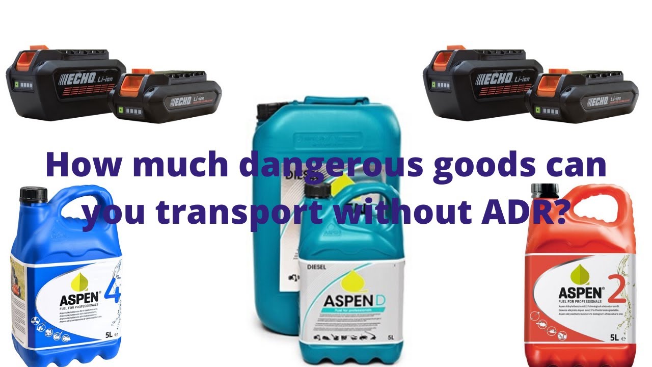 How much dangerous goods can you transport as a logger, arborist or landscaper without ADR?