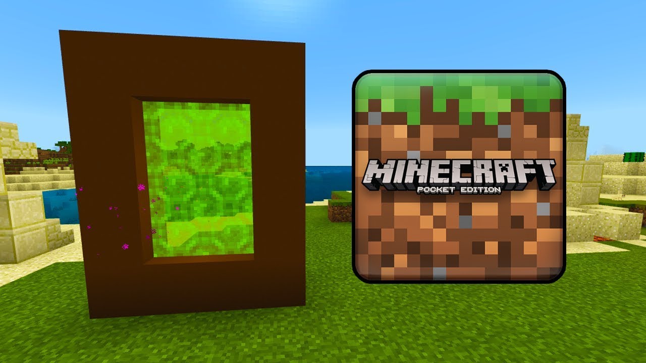 How To Make a PORTAL to the MINECRAFT Dimension in Minecraft PE (Minecraft Portal in MCPE)