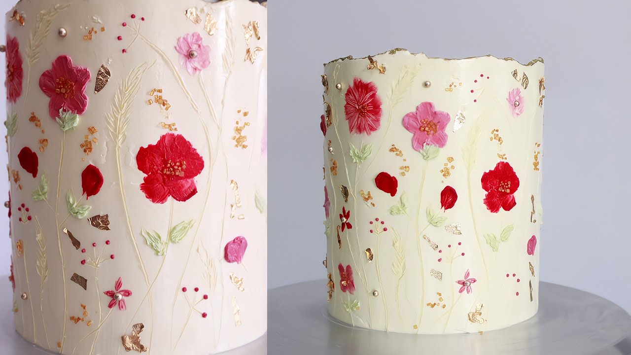 TECNICA EN BUTTERCREAM | Fiorella Cake #buttecream #floralcake
