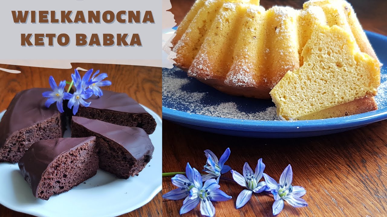 KETO BABKA WIELKANOCNA BEZ NABIAŁU | Dwie wersje!!  | Szybka i puszysta keto babka