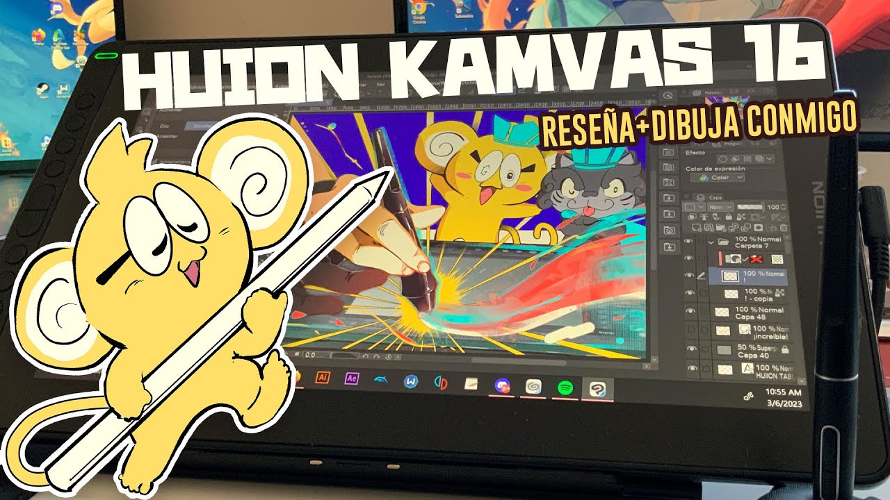 DIbuja Conmigo ✨ HUION KAMVAS 16 Review
